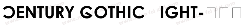 Century Gothic Light字体转换